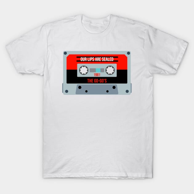 The Go-Go's Classic Retro Cassette T-Shirt by PowelCastStudio